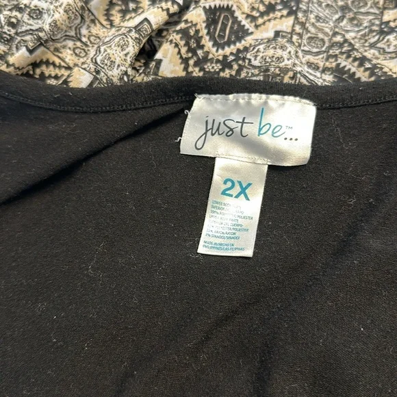 Just Be black and tan tribal maxi dress - Picture 7 of 7